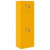 vidaXL Arm&aacute;rio de arruma&ccedil;&atilde;o 2 unid. Amarelo Mostarda 60 x 40 x 180 cm