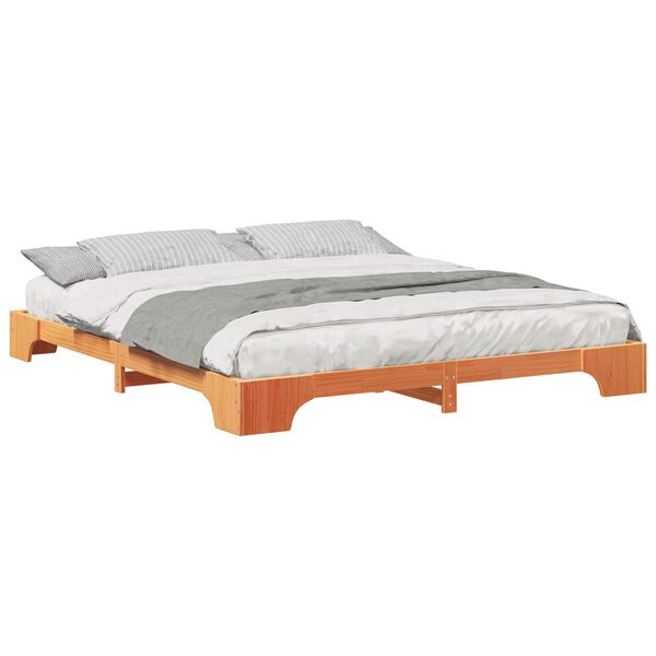 vidaXL Estrutura da Cama Castanho 200 x 210 cm