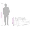 vidaXL Sof&aacute; de 2 lugares tecido 140 cm cor creme