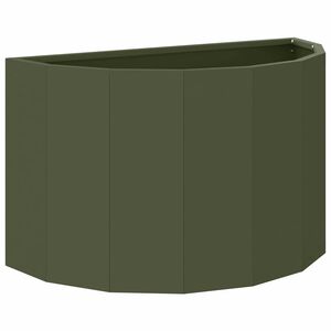 vidaXL Floreira Verde Oliva 60 x 30 x 35 cm A&ccedil;o