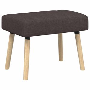 vidaXL Banco com tufting em canal Marrom Escuro 60 x 40 x 45 cm Tecido