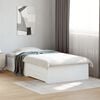 vidaXL Estrutura cama c/ gavetas 75x190 cm derivados de madeira branco