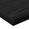 vidaXL Estante de Prateleira 4 pcs Preto 60 x 20 x 1,5 cm