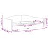 vidaXL Sof&aacute;-cama 90x190 cm veludo cinzento-escuro