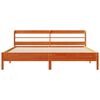 vidaXL Cama sem colch&atilde;o 200x200 cm pinho maci&ccedil;o castanho-mel