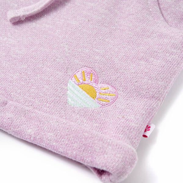 Calções de criança com cordão lilás misto 92