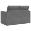 vidaXL Sof&aacute;-cama sem p&eacute;s 122x204x55 cm veludo cinzento-escuro