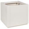 vidaXL Vaso de Jardim Branco 36 x 36 x 35 cm Polipropileno