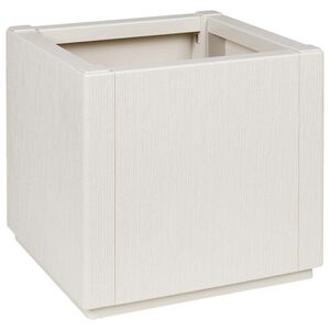 vidaXL Vaso de Jardim Branco 36 x 36 x 35 cm Polipropileno