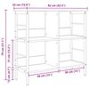 vidaXL Estante Madeira Antiga 82 x 32 x 79 cm Madeira processada