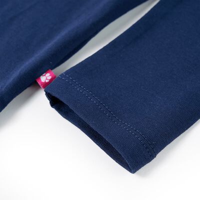 T-shirt de manga comprida para criança azul-marinho 92