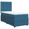 vidaXL Cama boxspring com colch&atilde;o 90x200 cm veludo azul