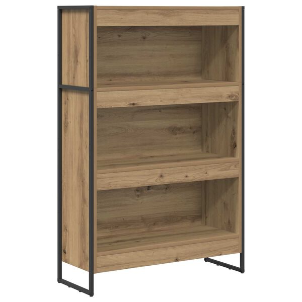vidaXL Gabinete de Livros Carvalho Artesanal 80 x 30 x 155 cm