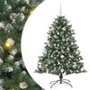 vidaXL &Aacute;rvore de Natal Artificial Verde 150 cm PVC, Pl&aacute;stico e A&ccedil;o