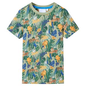 vidaXL T-shirt de manga curta para crian&ccedil;a multicor 116