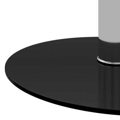 VidaXL Mesa de centro 40 cm vidro temperado preto