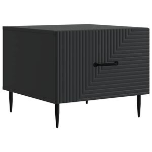 vidaXL Mesa de centro Preto 49 x 50 x 40 cm Derivados de Madeira