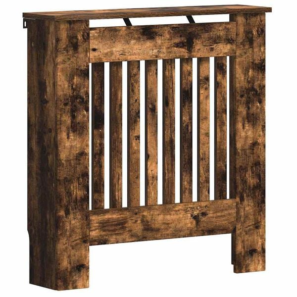 vidaXL Capa de Radiador Carvalho Defumado 78 x 19 x 81,5 cm