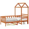 vidaXL Conjunto de Cama Day 2 unid. Marrom Cera