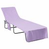 vidaXL Toalhas para Espregui&ccedil;adeira 2 pcs Roxo 210 x 75 cm