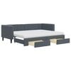 vidaXL Sof&aacute;-cama c/ gavet&atilde;o e gavetas 80x200 cm veludo cinzento-escuro