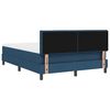 vidaXL Cama Box com colch&atilde;o com led Azul 160 x 200 cm tecido