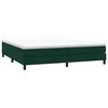 vidaXL Cama com molas sem colch&atilde;o 200x210 cm veludo verde-escuro