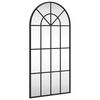 vidaXL Espelho de parede arqueado 40x80 cm ferro preto