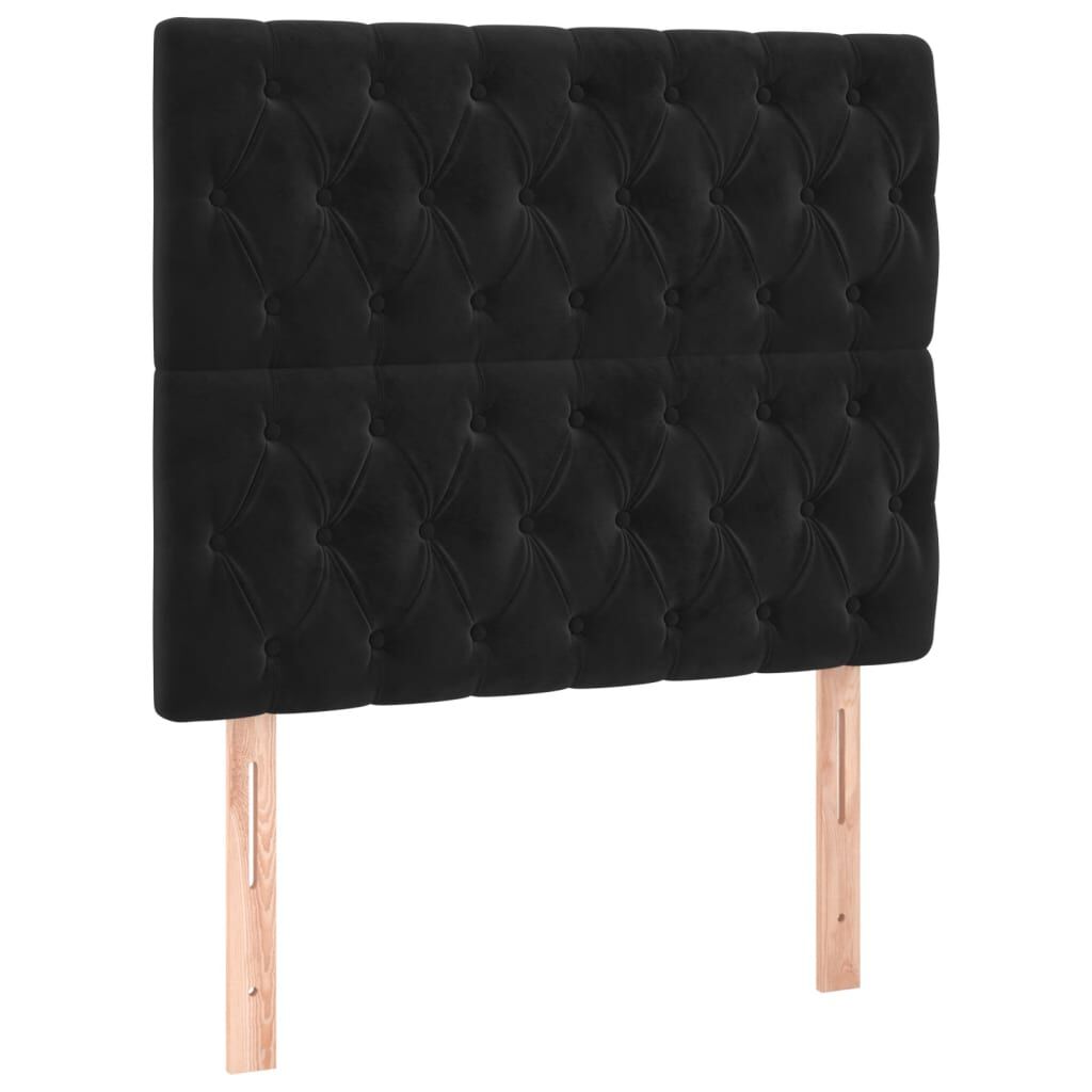 vidaXL Estrutura de cama sem colchão 120x200 cm veludo preto
