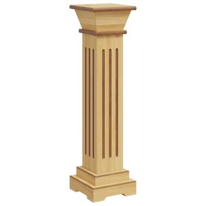 vidaXL Suporte p/ plantas pilar quadrado 17x17x66 cm MDF madeira clara