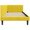 vidaXL Estrutura de Cama de Canto Amarelo 90 cm x 200 cm Veludo