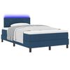 vidaXL Cama Box com colch&atilde;o com led Azul 120 x 190 cm tecido