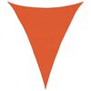 vidaXL Para-sol estilo vela triangular 160 g/m&sup2; 3x4x4 m PEAD laranja