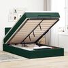 vidaXL Cama otomana com colch&atilde;o 120x190 cm veludo verde-escuro