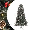 vidaXL &Aacute;rvore de Natal Artificial Verde 210 cm PVC, Pl&aacute;stico e A&ccedil;o