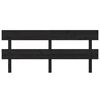 vidaXL Cabeceira de cama 204x3x81 cm pinho maci&ccedil;o preto