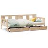 vidaXL Sof&aacute;-cama com gavetas 90x200 cm madeira de pinho maci&ccedil;a