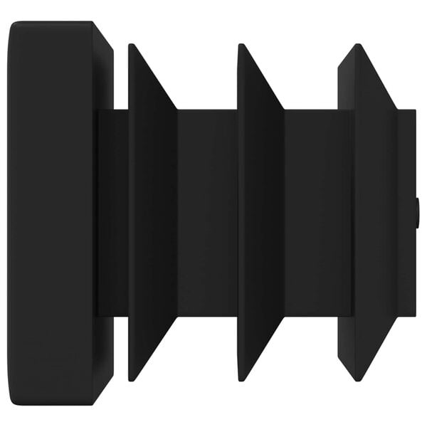 vidaXL Tampas de Extremidade 2 pcs Preto 15 x 15 x 15 mm PP