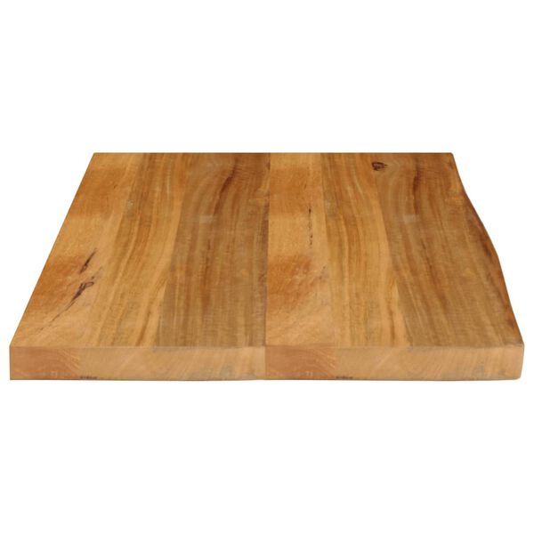 vidaXL Tampo de mesa c/ borda viva 80x60x2,5 cm mangueira maciça