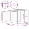 vidaXL Jaula para gatos 4,5x1,5x1,5 m a&ccedil;o galvanizado