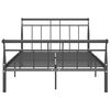 vidaXL Estrutura de cama 120x200 cm metal preto