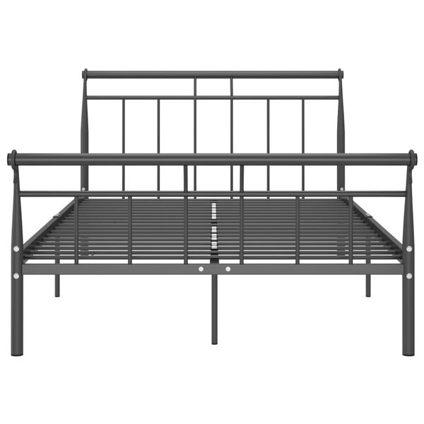 vidaXL Estrutura de cama 120x200 cm metal preto