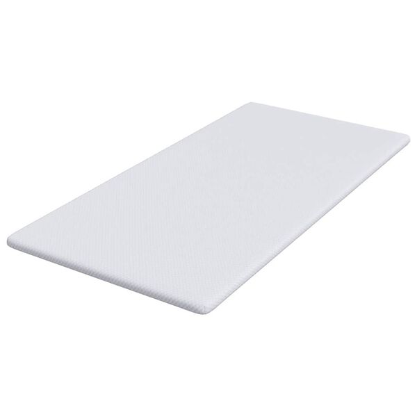 vidaXL Topper de Colch&atilde;o Branco 90 x 200 cm Tecido Jacquard