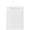 vidaXL Sacos de papel 50 unid com al&ccedil;as branco 32x12x42 cm