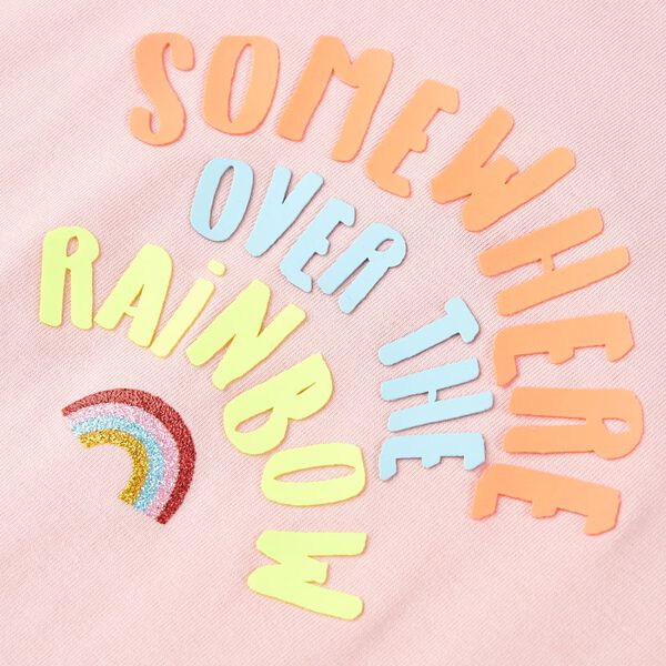 T-shirt de crian&ccedil;a rosa-claro 140