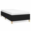 vidaXL Estrutura de cama sem colch&atilde;o 90x190 cm tecido preto