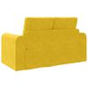 vidaXL Sof&aacute;-Cama 60cm Amarelo Veludo
