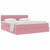 vidaXL Cama com Armazenamento com colch&atilde;o Rosa 160 x 200 cm Veludo