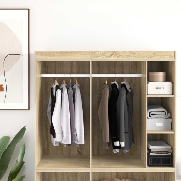 vidaXL Viga de Closet 12 pcs Prateado 764 x 15 x 29 mm