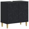 vidaXL Arm&aacute;rio para Pia de Banheiro DELFT Preto 59,5 x 31,5 x 59 cm
